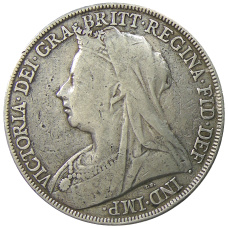 Монета 1 крона 1898 года Великобритания (реверс)