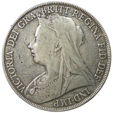 Монета 1 крона 1898 года Великобритания (реверс)