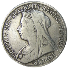 Монета 1 крона 1900 года Великобритания (реверс)