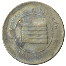 Монета 10 центов 1923 года Китай — провинция Юньнань (аверс)