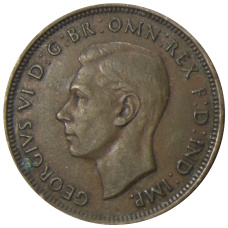 Монета 1/2 пенни 1938 года Австралия (реверс)