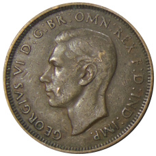 Монета 1/2 пенни 1938 года Австралия (реверс)