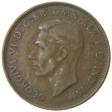 Монета 1/2 пенни 1938 года Австралия (реверс)