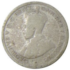 Монета 6 пенсов 1925 года Австралия (реверс)