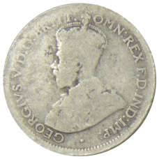 Монета 6 пенсов 1925 года Австралия (реверс)