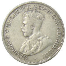 Монета 6 пенсов 1936 года Австралия (реверс)