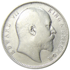 Монета 1 рупия 1907 года Британская Индия (реверс)