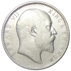 Монета 1 рупия 1907 года Британская Индия (реверс)