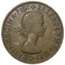 Монета 1 пенни 1956 года Австралия (реверс)