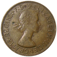 Монета 1 пенни 1960 года Австралия (реверс)