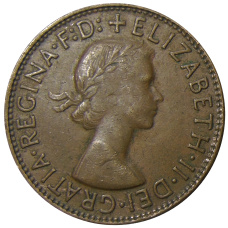 Монета 1 пенни 1961 года Австралия (реверс)