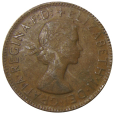 Монета 1 пенни 1962 года Австралия (реверс)