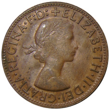 Монета 1 пенни 1964 года Австралия (реверс)