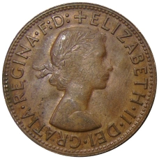 Монета 1 пенни 1964 года Австралия (реверс)