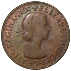 Монета 1 пенни 1964 года Австралия (реверс)