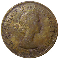 Монета 1 пенни 1964 года Австралия (реверс)