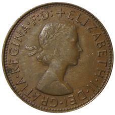 Монета 1 пенни 1964 года Австралия (реверс)