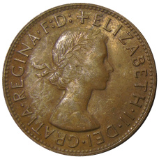 Монета 1 пенни 1964 года Австралия (реверс)