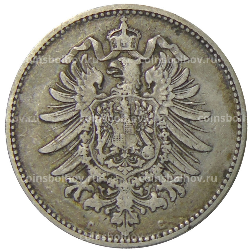 Монета 1 марка 1875 года C Германия (вид 2)