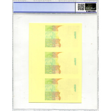 Банкнота 5 куна 1993(1994) года Хорватия  (в слабе PCGS Gem UNC 68) — неразрезанный лист, пробный (вид 2)