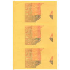 Банкнота 1000 куна 1993(1994) года Хорватия — неразрезанный лист, пробный (вид 2)