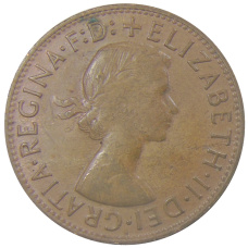 Монета 1 пенни 1963 года Австралия (реверс)