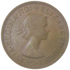 Монета 1 пенни 1963 года Австралия (реверс)