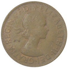 Монета 1 пенни 1963 года Австралия (реверс)