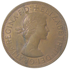 Монета 1 пенни 1964 года Австралия (реверс)