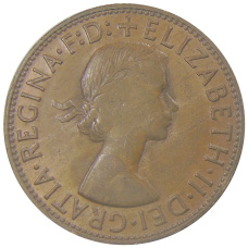 Монета 1 пенни 1964 года Австралия (реверс)