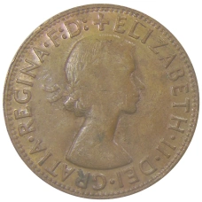 Монета 1 пенни 1964 года Австралия (реверс)