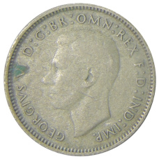 Монета 6 пенсов 1946 года Австралия (реверс)