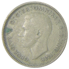 Монета 6 пенсов 1946 года Австралия (реверс)