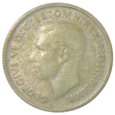 Монета 6 пенсов 1948 года Австралия (реверс)