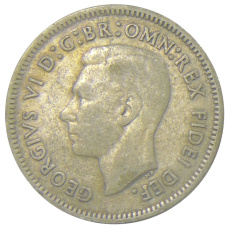 Монета 6 пенсов 1951 года Австралия (реверс)