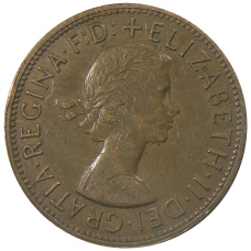 Монета 1 пенни 1956 года Австралия (реверс)