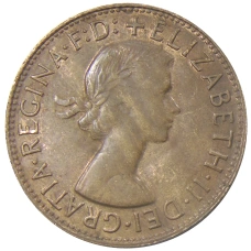 Монета 1 пенни 1960 года Австралия (реверс)