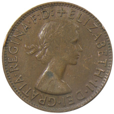 Монета 1 пенни 1960 года Австралия (реверс)