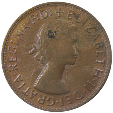 Монета 1 пенни 1961 года Австралия (реверс)