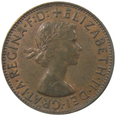 Монета 1 пенни 1961 года Австралия (реверс)