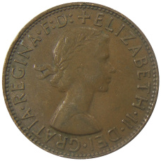 Монета 1 пенни 1961 года Австралия (реверс)