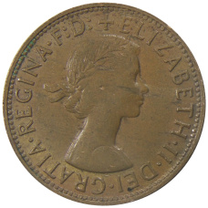 Монета 1 пенни 1962 года Австралия (реверс)