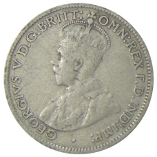 Монета 6 пенсов 1936 года Австралия (реверс)