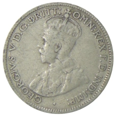 Монета 6 пенсов 1936 года Австралия (реверс)