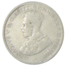 Монета 6 пенсов 1926 года Австралия (реверс)