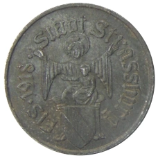 Монета 10 пфеннигов 1918 года Германия Нотгельд — Страсбург (аверс)