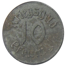 Монета 10 пфеннигов 1918 года Германия Нотгельд — Страсбург (реверс)