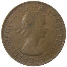 Монета 1 пенни 1960 года Австралия (реверс)