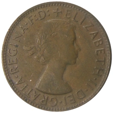 Монета 1 пенни 1961 года Австралия (реверс)