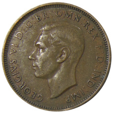 Монета 1/2 пенни 1938 года Австралия (реверс)